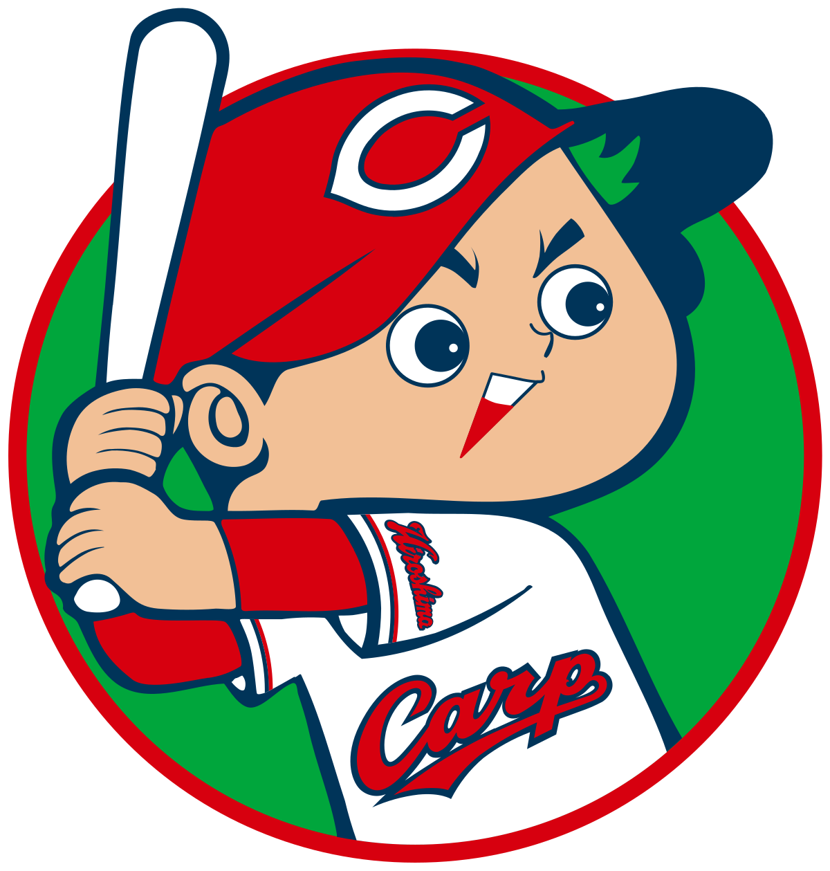 It’s a logo of Hiroshima Toyo Carp. Hiroshima Toyo Carp is a baseball team in Japan in Hiroshima City.